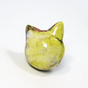 Buttercup Cloud rustic hand made kitty drawer pull shipping included MADE TO ORDER 2-3wks