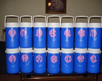 Set of 3 Vinyl Monogram Decals - 3 inch