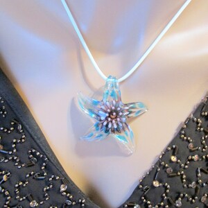 Starfish pendant, tropical jewelry, beachy necklace, summer jewelry, starfish necklace, gift for her, island jewelry, cruise pendant image 2