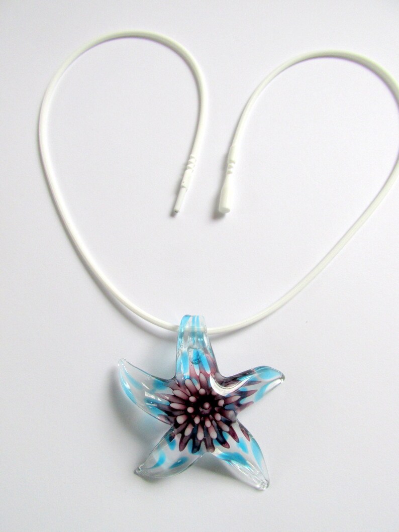 Starfish pendant, tropical jewelry, beachy necklace, summer jewelry, starfish necklace, gift for her, island jewelry, cruise pendant image 3