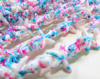 Starfish Beads:  Ocean Themed Charms, Sea Star Beads, Nautical Supplies
