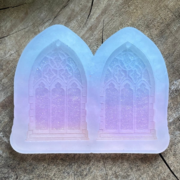 Gothic Window Earrings Silicone Mold