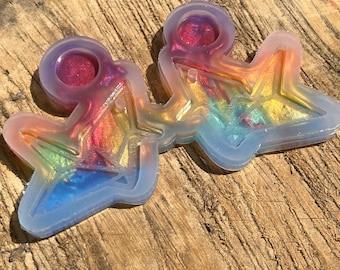 Pendientes de grulla de origami molde de silicona