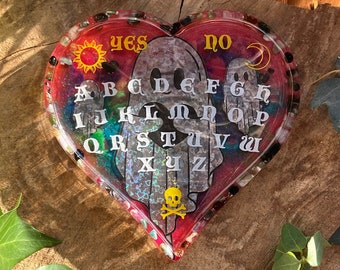 Heart Ghost Ouija Tray