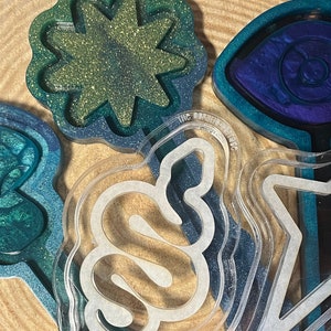 Big Shaker Wand Silicone Mold (Star, Starburst, Snake, Evil Eye, Mushroom)