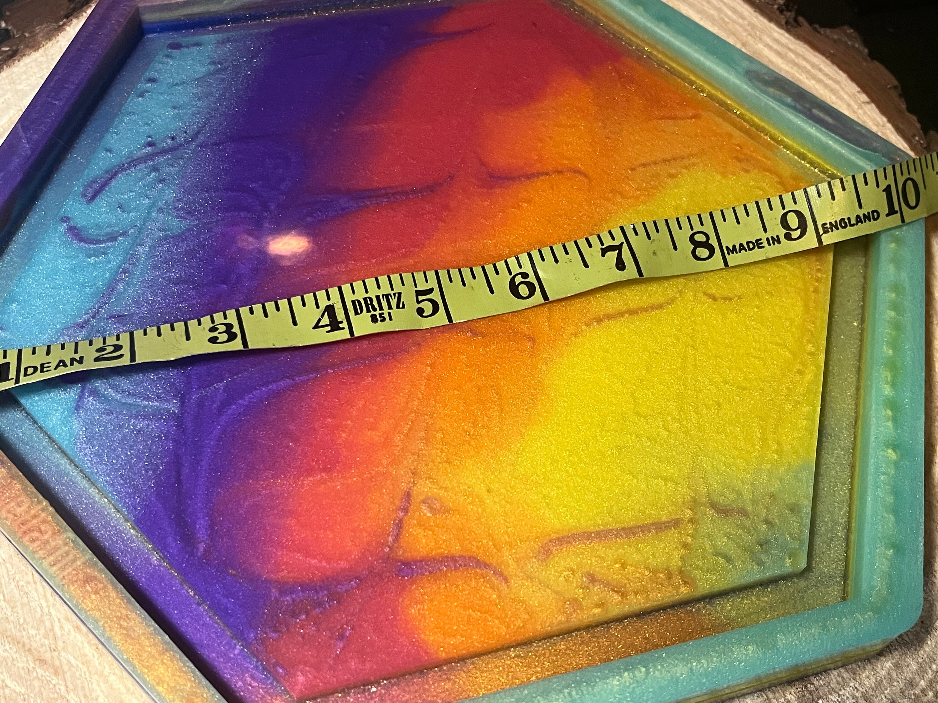 巨大カナダ輸入/六角形シリコンモールド2個セット 10インチ六角トレイ