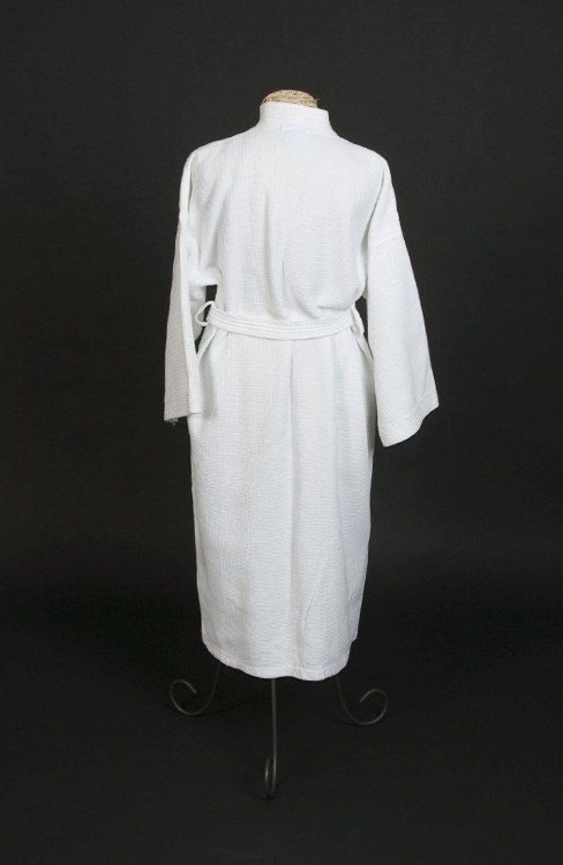 Cotton waffle weave spa robes 2nd anniversary gift for men or women jfyBride 1603 Set of 2 Robes