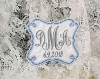 Something blue for bride Wedding dress label or patch Wedding gown label or patch Bridal shower gift jfybride Style 1011