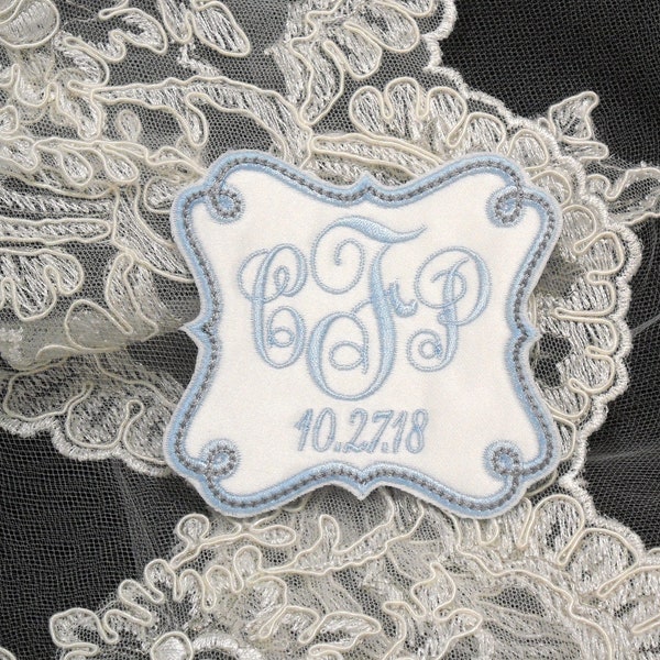 Something blue for bride Wedding dress label Something blue gift Bridal shower gift jfybride Style 1011