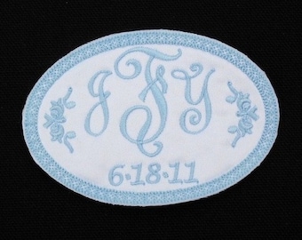 Wedding dress label, Wedding dress patch, Wedding gown label, Wedding gown patch, Something blue gown label, Style 1005