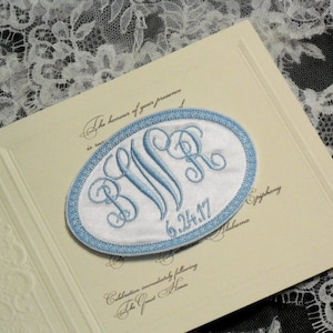 Something Blue for bride, Wedding Gown Label, Wedding Gown Patch, Wedding Dress Label, Wedding Dress Patch, Style 1009b