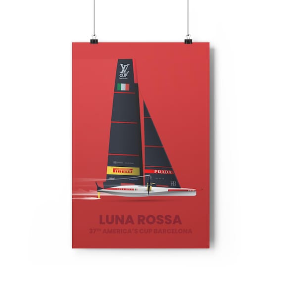 Luna Rossa AC75 Coppa America 2024 Stampa artistica giclée