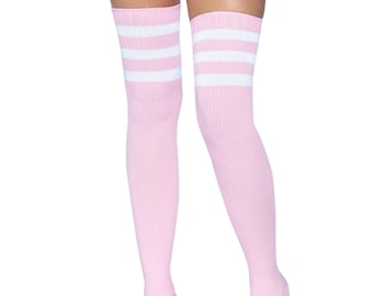 Light pink top thigh highs