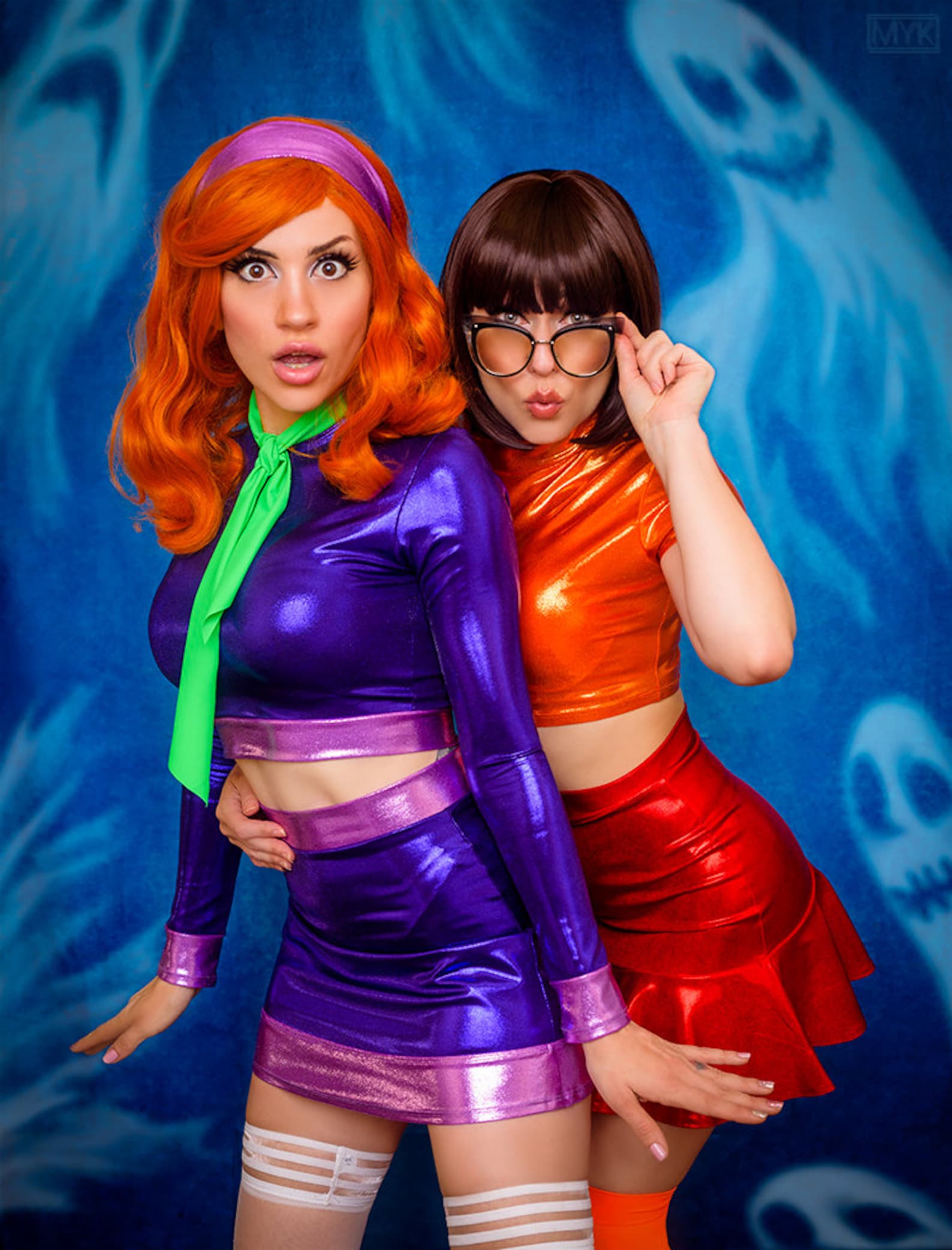 Daphne & Velma Halloween costumes for best friends