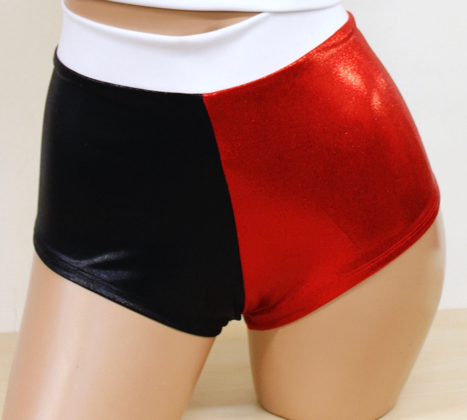 Harlequin Bikini Top and Highwaist Cheeky Shorts