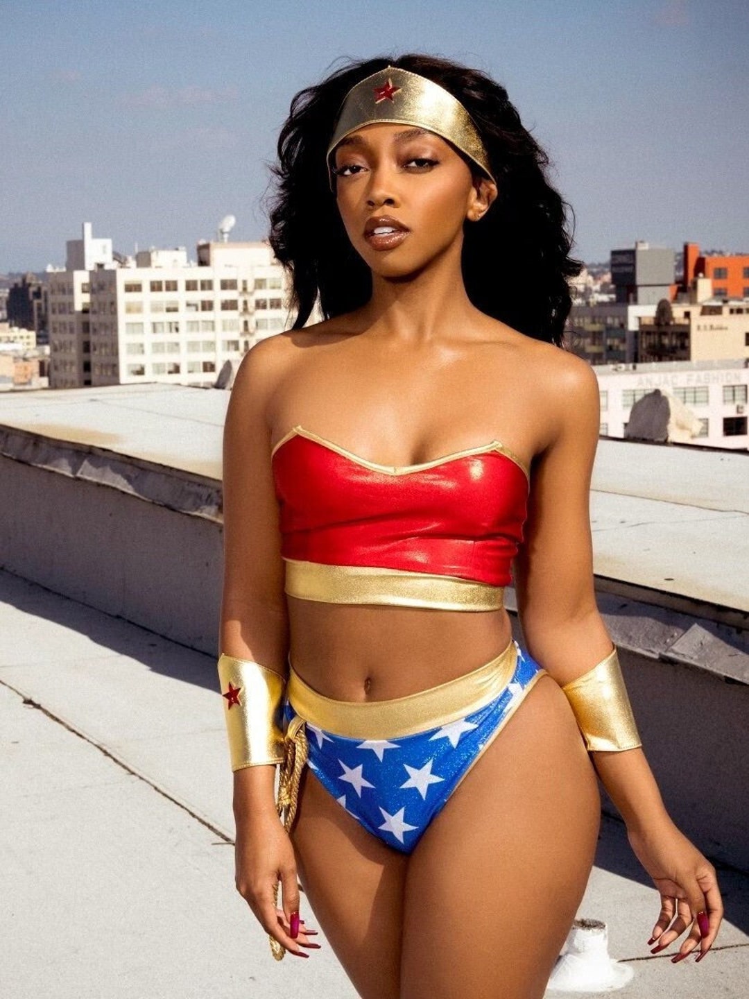 Star Superheroine Scrunchback Bodysuit