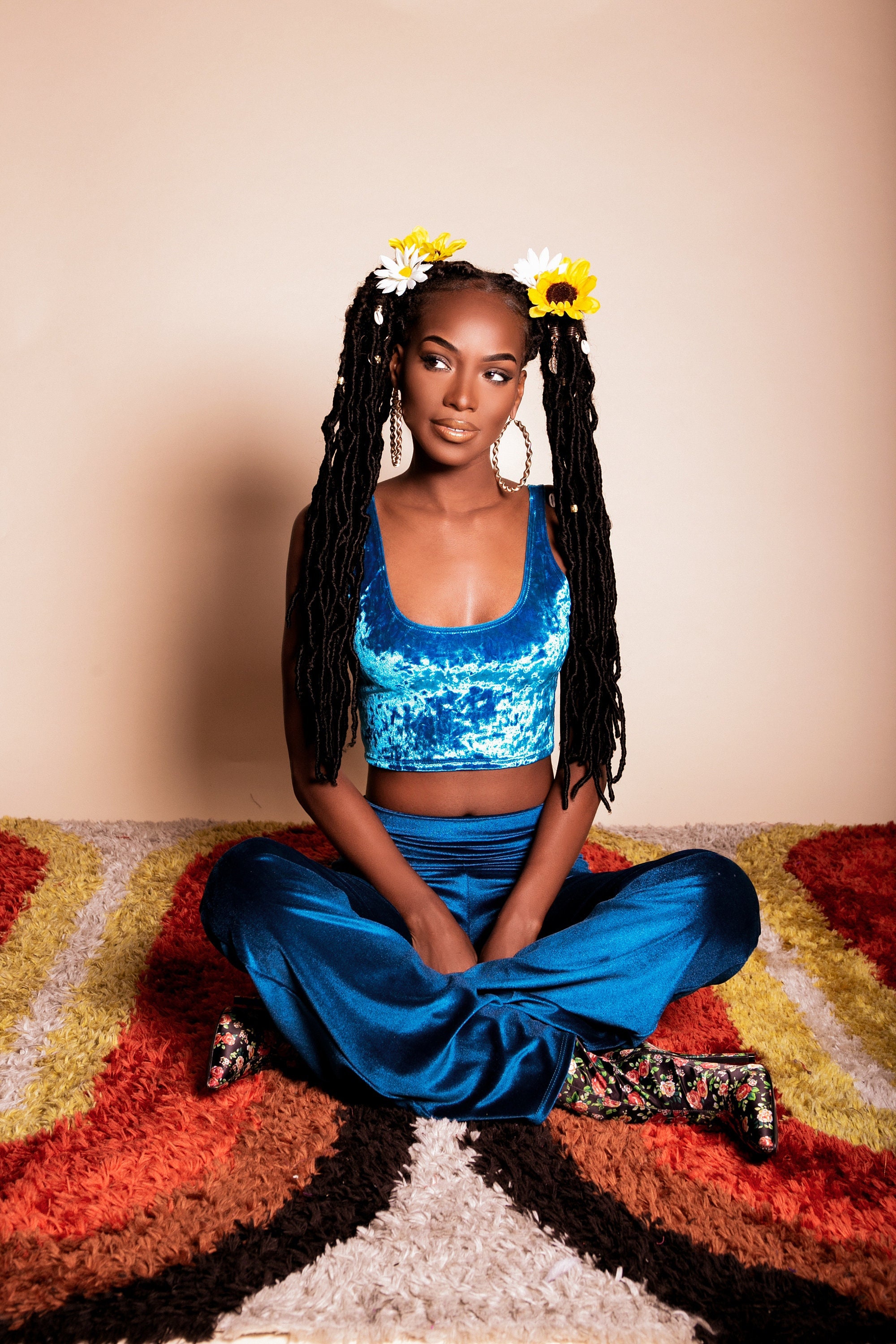 Sugarpuss VELVET CROP TANK, Turquoise Crushed Velvet Cropped Top, Cami, Handmade Lingerie, Blue Green Teal