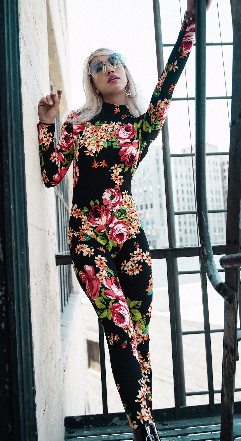 Sugarpuss MONA LISA VITO Floral Jumpsuit My Cousin Vinny Etsy