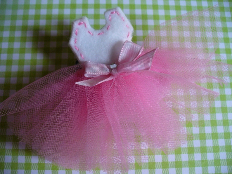 Ballerina Hair Clip Ballet Hair Clip Ballet Hair Bow Etsy