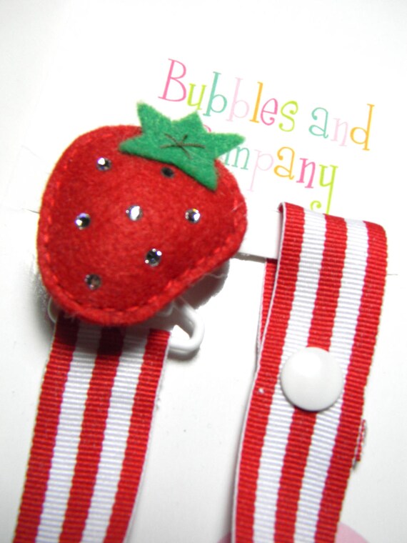 strawberry pacifier