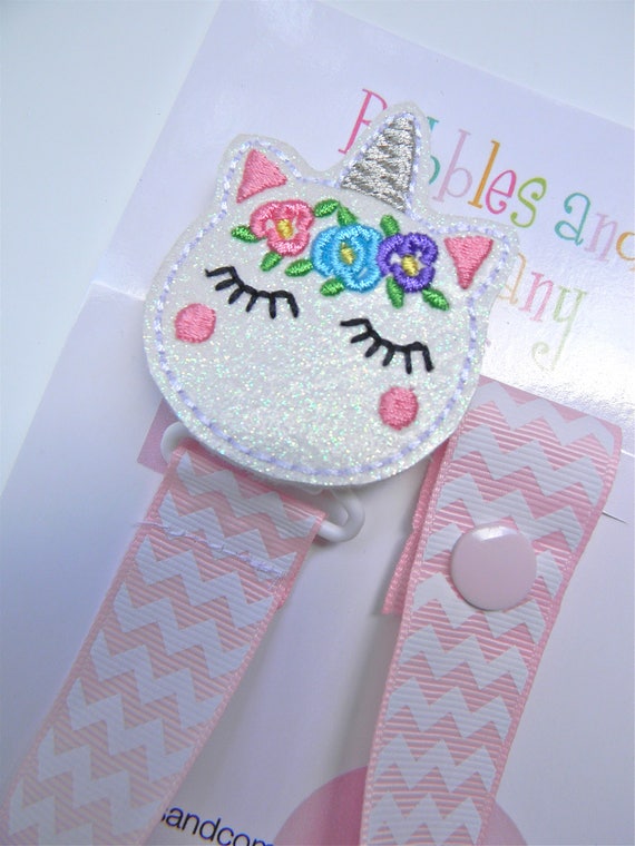 Unicorn Pacifier holder pacifier clip unicorn pacifier clip Etsy