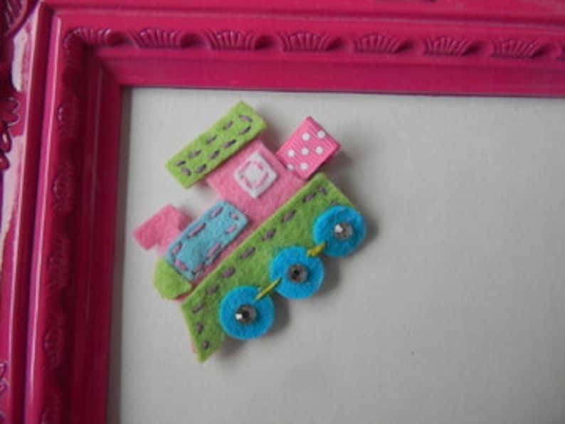 Felt Hair Clip Train Hair Clip