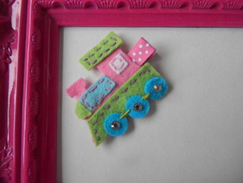 Felt Hair Clip Train Hair Clip