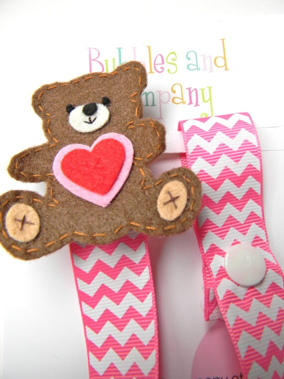 pacifier with teddy bear