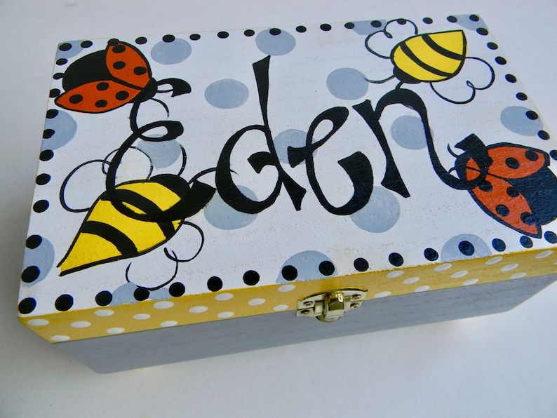 Hand Painted Children/'s Jewelry Boxes Girls boys Kids Jewelry Boxes Trinket Boxes flower Girl Gift Boxes Personalized Jewelry boxes