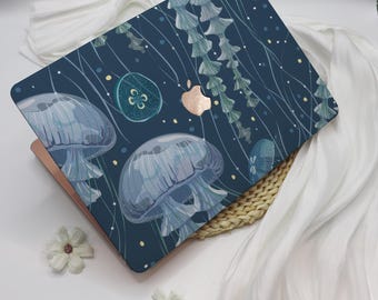 Deep Sea Jellyfish MacBook Case for Air 2025 15/13,MacBook Pro 16/15/14/13 Laptop Cover, MacBook Ret 15/13/12,Personalized Macbook Case