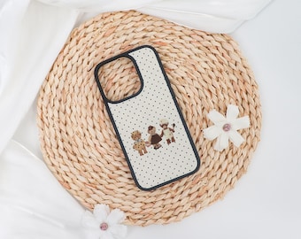 Polka Dot Bear Soft iPhone Case Cover for iPhone 17 16 15 14 13 12 11 Pro Max,iPhone Air/16e 15 14 Plus,Case for Mini 13 12 X XS XR SE,Gift