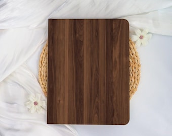Imitation Walnut Wood iPad Case with Apple Pen Slot,iPad Cover for iPad A16,Custom iPad Mini 8.3/7.9",iPad Pro 2025-11/13 Air,Custom