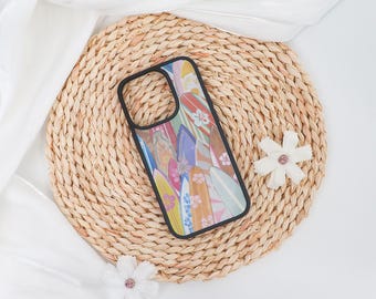 Surfboard Collage Soft iPhone Case Cover for iPhone 17 16 15 14 13 12 Pro Max,iPhone Air/16e 15 14 Plus,Case for Mini 13 12 X XS XR SE,Gift