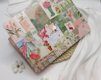 Flower Collage Pink Green MacBook Case for Apple Laptop Sleeve Cover,MacBook 12,MacBook Pro 16/15/14/13,MacBook Ret 15/13,Air 15/13/11,A2485