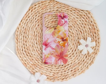 Colorful Painting Flower Hard iPhone Case Cover for iPhone 17 16 15 14 Pro Max,iPhone Air/16e 15 14 Plus,Case for Mini 13 12 X XS XR SE,Gift
