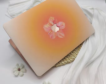 Orange Blush Flower  MacBook Case for Apple Laptop Sleeve,MacBook 12,MacBook Pro Cover 16/15/14/13,MacBook Ret 15/13,Mac Air Cover 15/13