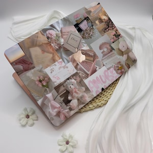 Cute Bear Pink Collage MacBook Case for Apple Laptop Sleeve Cover,MacBook12,MacBook Pro 16/15/14/13,MacBook Ret15/13,Air15/13/11,A2485/A2780