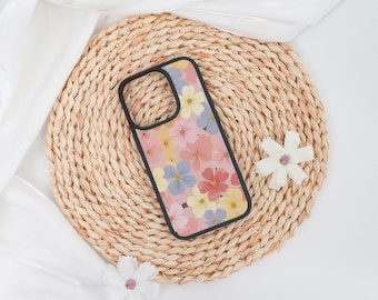 Exquisite Floral Soft iPhone Case Cover for iPhone 17 16 15 14 13 12 Pro Max,iPhone Air/16e 15 14 Plus,Case for Mini 13 12 X XS XR SE,Gift