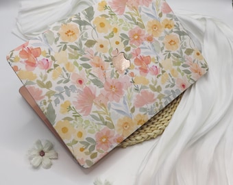 Watercolor Art Flowers MacBook Case for Apple Laptop Sleeve,MacBook 12,MacBook Pro Cover 16/15/14/13,MacBook Ret 15/13,Mac Air 15/13/11