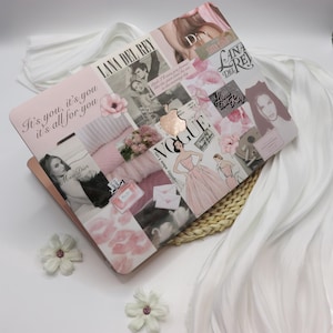 Pink Girls Collage MacBook Case for Air15/13/11,MacBook12,MacBook Ret15/13,Apple Laptop Sleeves Cover,MacBook Pro 16-A2485/15/14/13-A2251