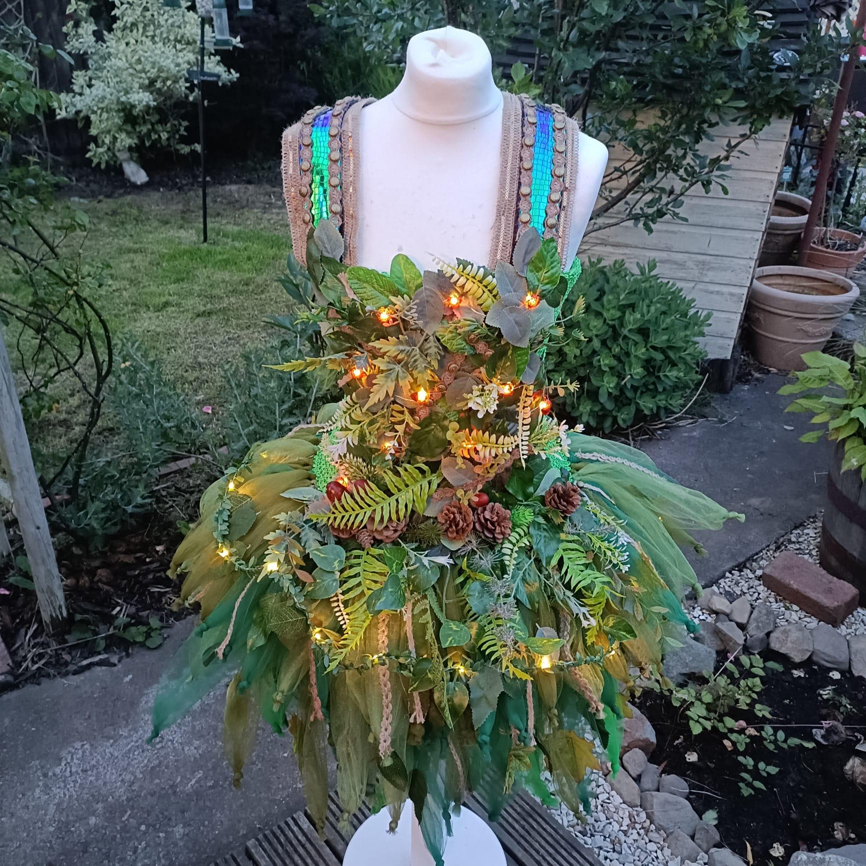 Deluxe Adult Fairy Tutu Dress with Lights - Woodland Fairy Costume - Carnival, Festival, Birthday Party, Dressing Up Christmas Halloween
