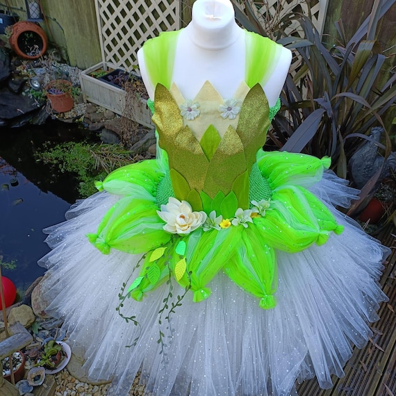 green emerald velvet dress Lily Pad Princess Doll Dress main image 1