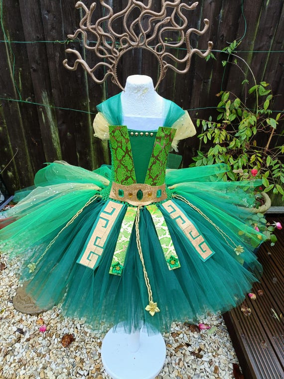 Medusa Snake Hair Tutu Dress: Greek Mythology Halloween Costume - Etsy  Ireland