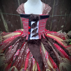 Werewolf Teenwolf Knee Length Tutu Dress - Costume, Dressing Up, Birthday Party, Christmas, Halloween, Faerie Parade Toddler Teen Child