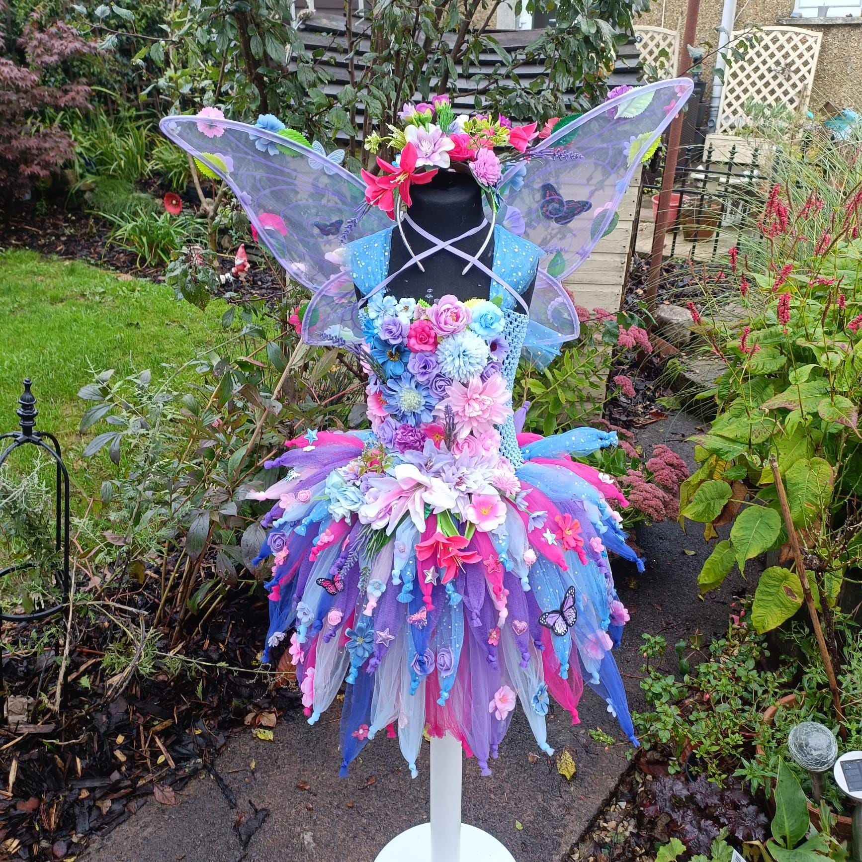 dress fairy flower Fairies Princess Gown Tong with whimsical updates such as a handkerchief hem Nerissa Flower Fairy Costume: Tutu