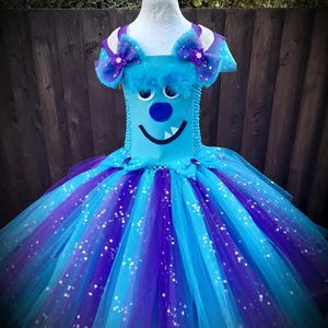 Deluxe Friendly Monster Sully Character Tutu Dress - Costume, Dressing Up, Birthday Party, Christmas, Halloween, Parade, Carnival