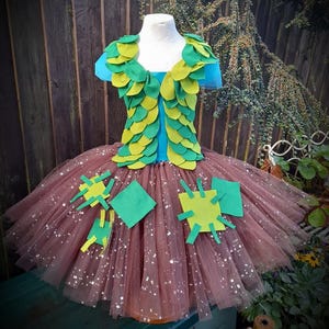 Branch Trolls Tutu Dress Costume: Handmade Halloween Outfit