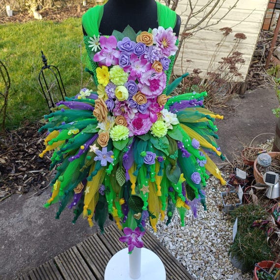 Vestiti Travestimento Fiore Costume Hippie Figlia Dei Fiori Per