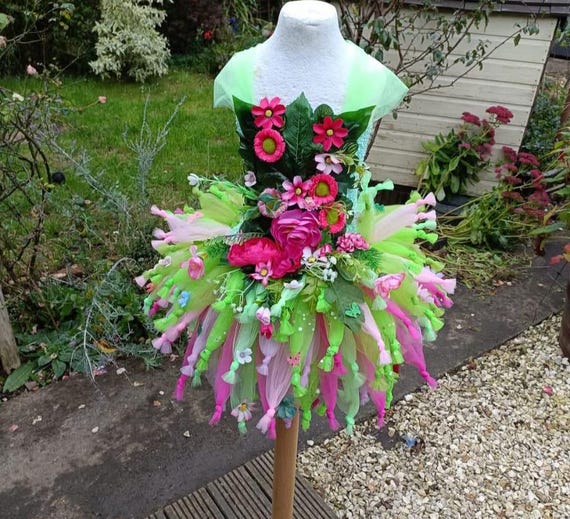 Adelina la fata dei fiori Tutu Dress Costume, Travestimenti