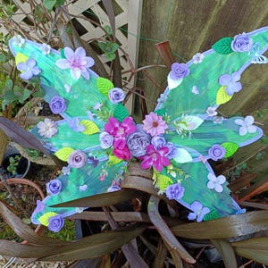 Viola the Flower Fairy Costume Butterfly Wings - fits both adults and children - dressing up, birthday, Halloween, Christmas party